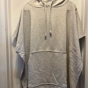 American Eagle Light Gray Hooded Sweatshirt